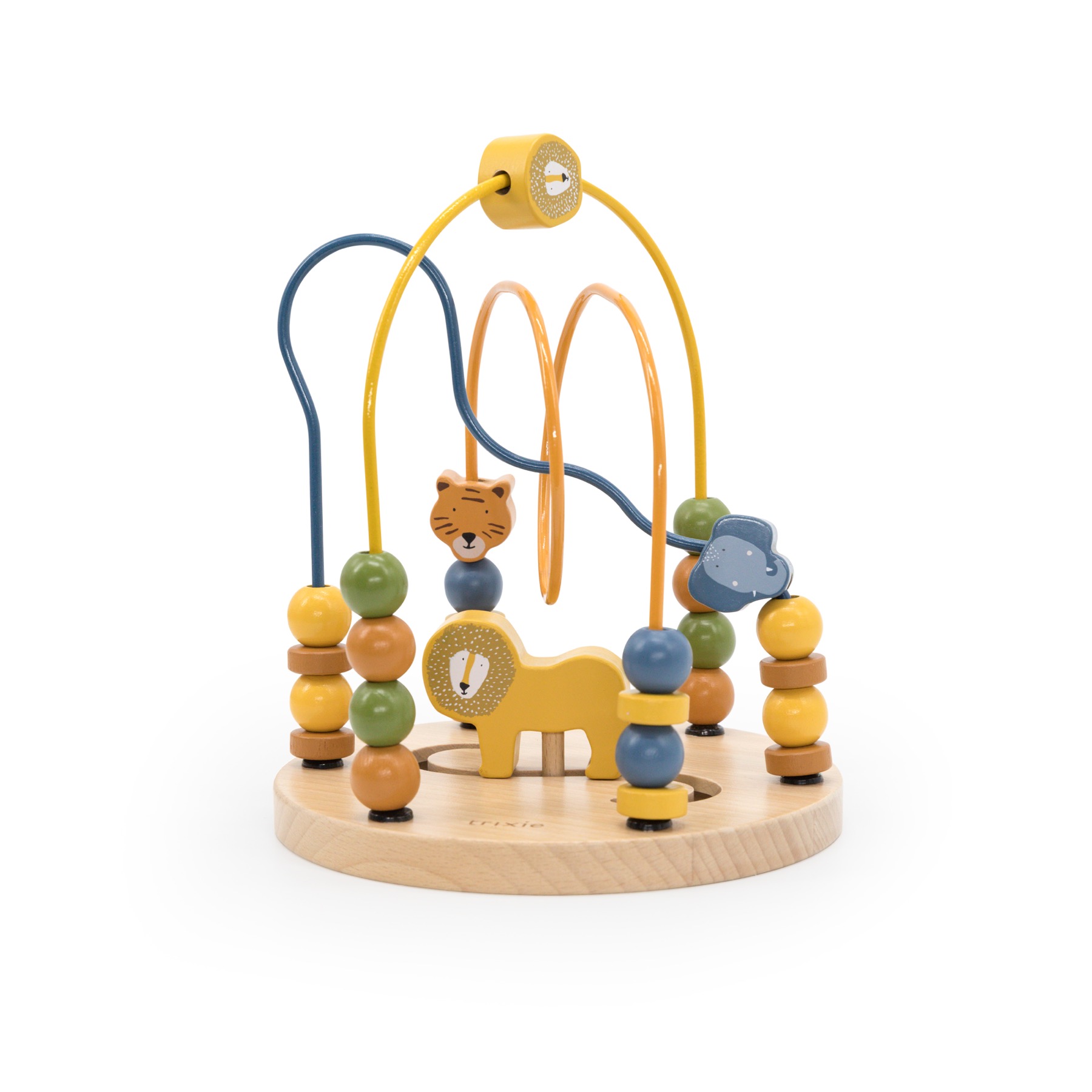 Wooden animal beads maze